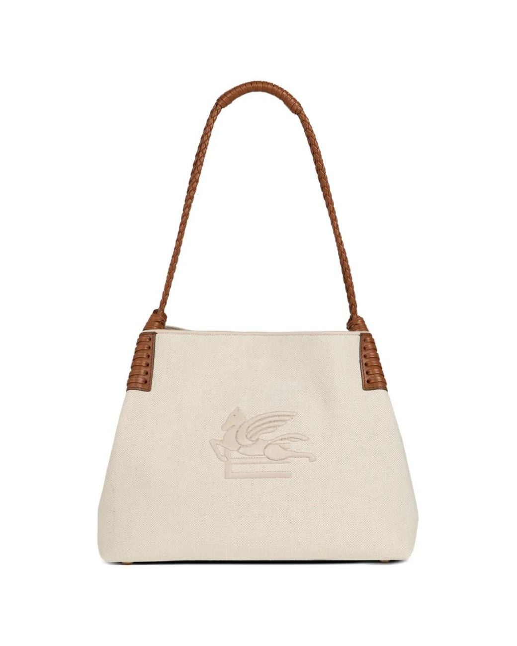 Etro Natural Mittelgroße Libra Schultertasche