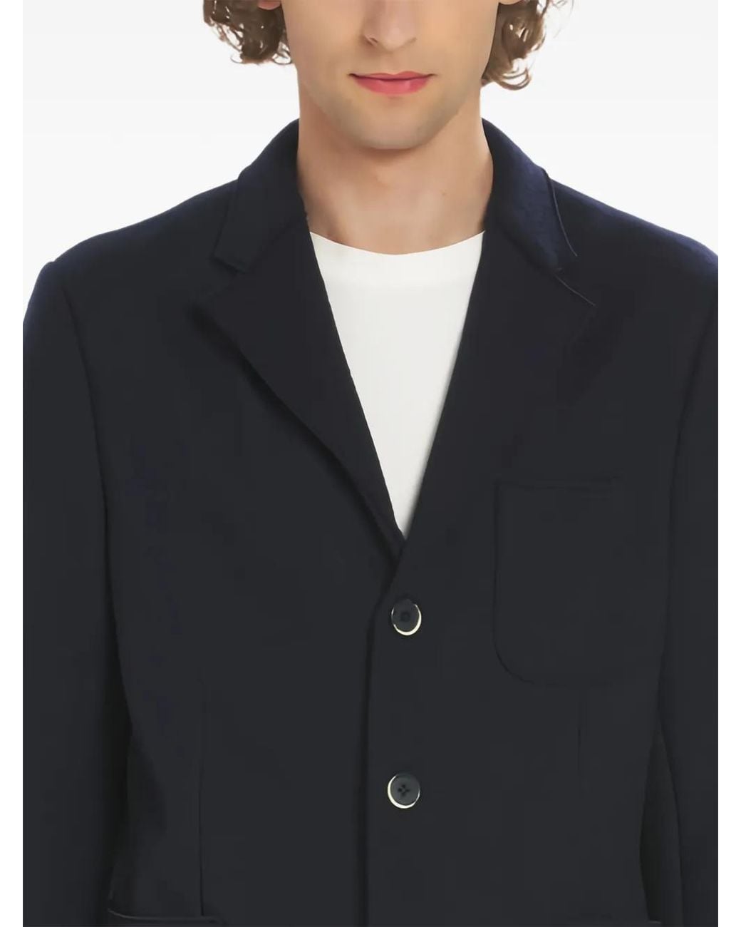 Barena Black Button Pocket Blazer for men