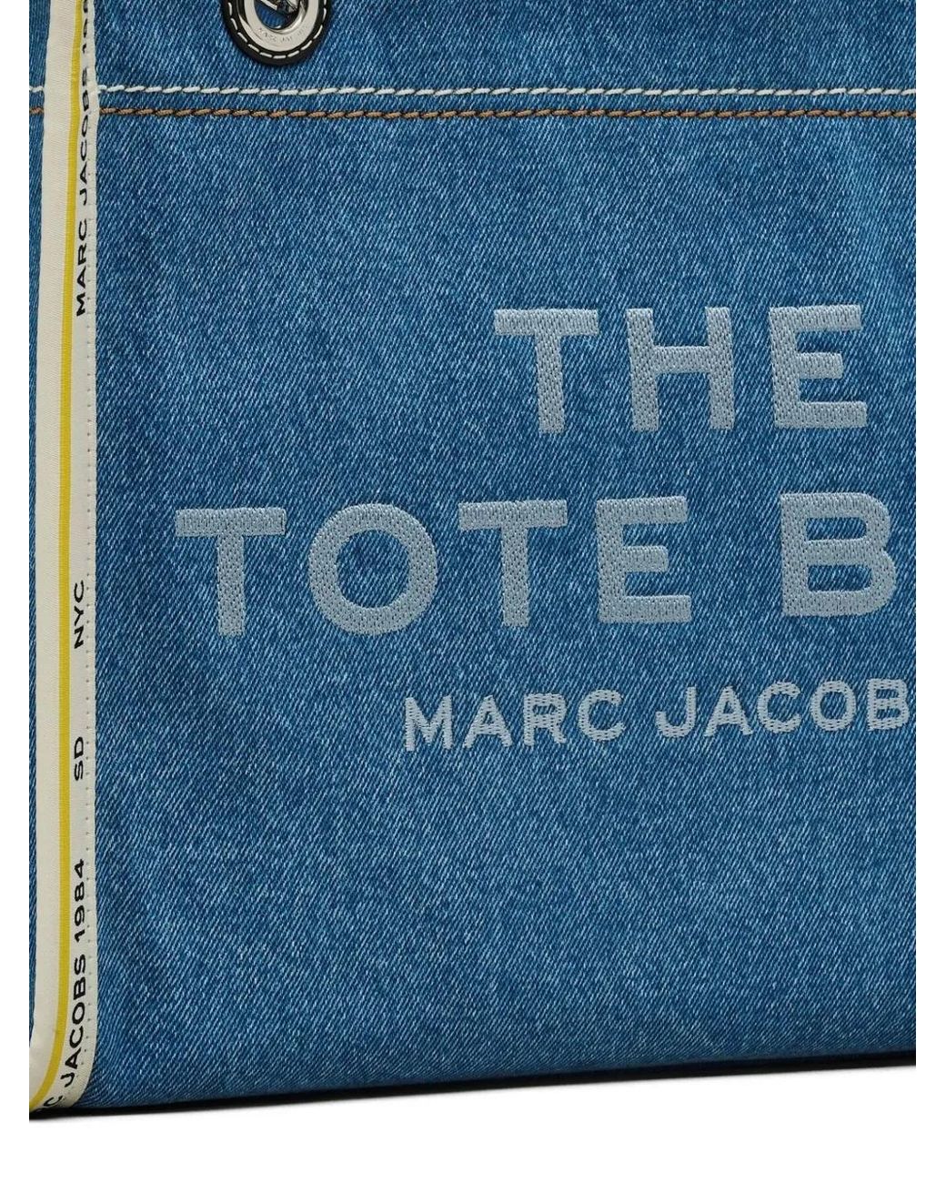 Marc Jacobs Blue The Tote Bag Chain-Link Denim Tote Bag