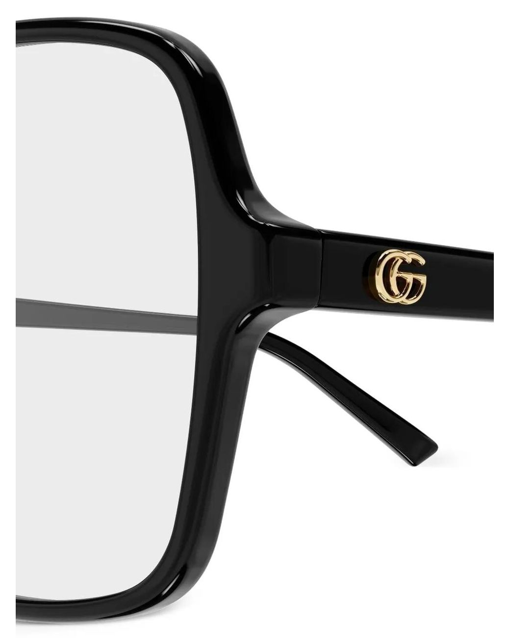 Gucci Black Logo-Detail Glasses