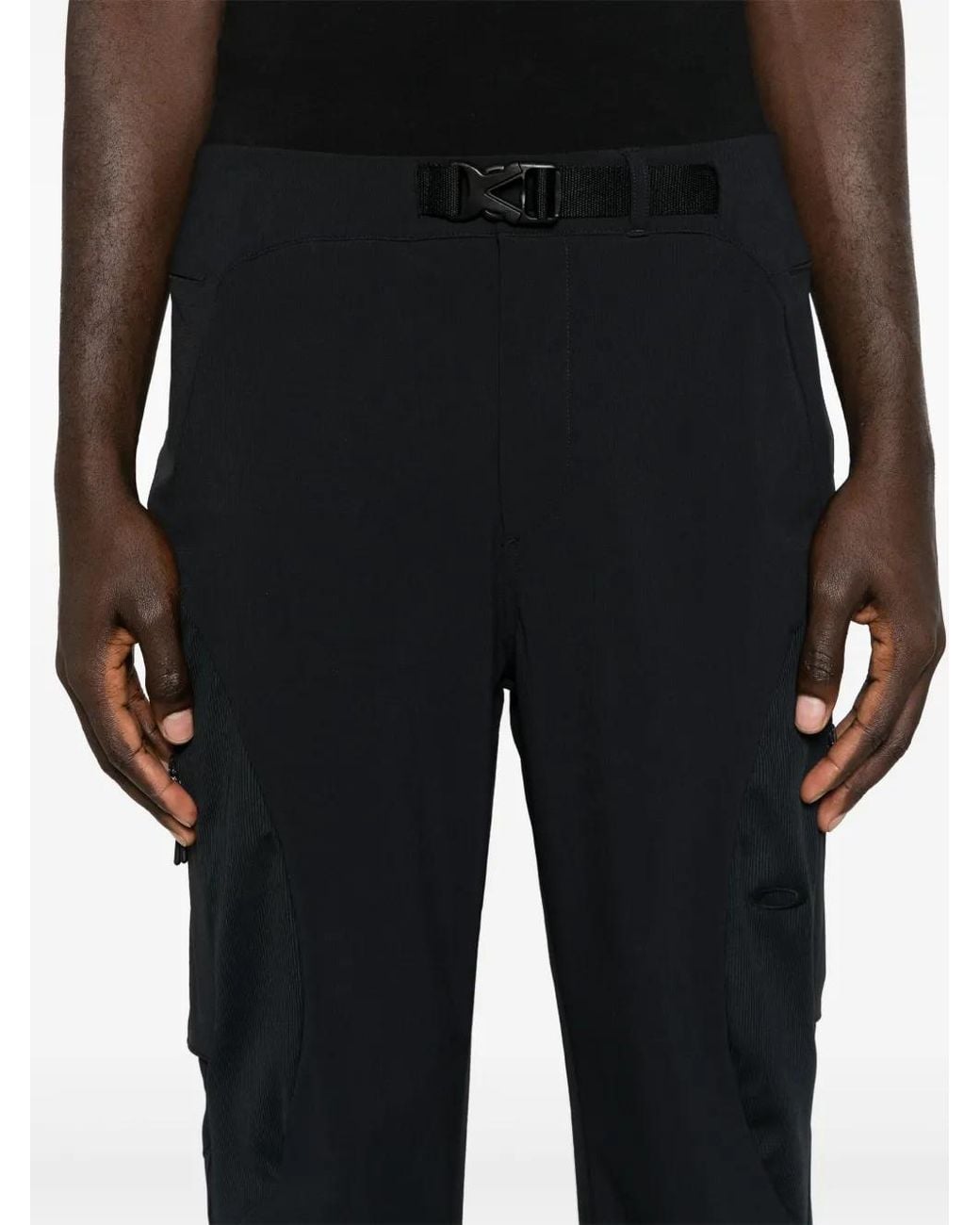 Oakley Black Latitude Arc Panelled Trousers for men