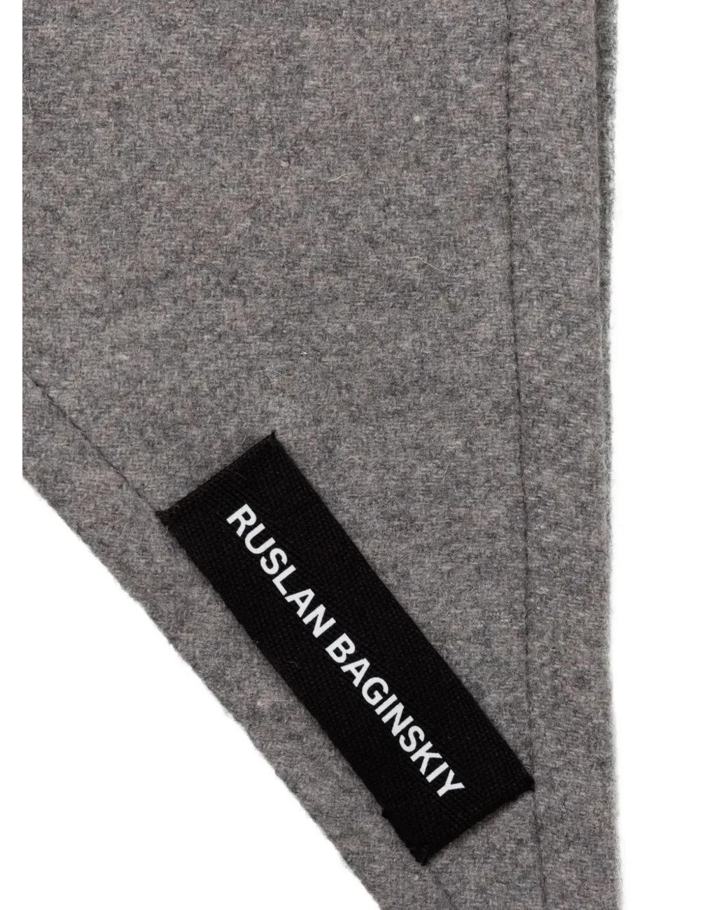 Ruslan Baginskiy Gray Wool Balaclava