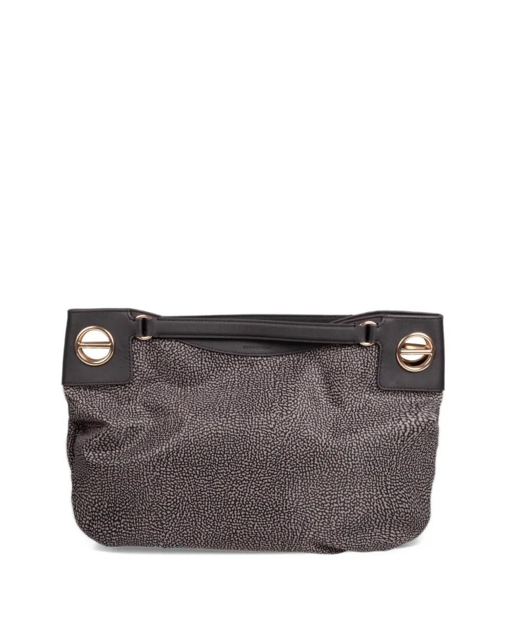 Borbonese Gray London Op-Print Tote Bag