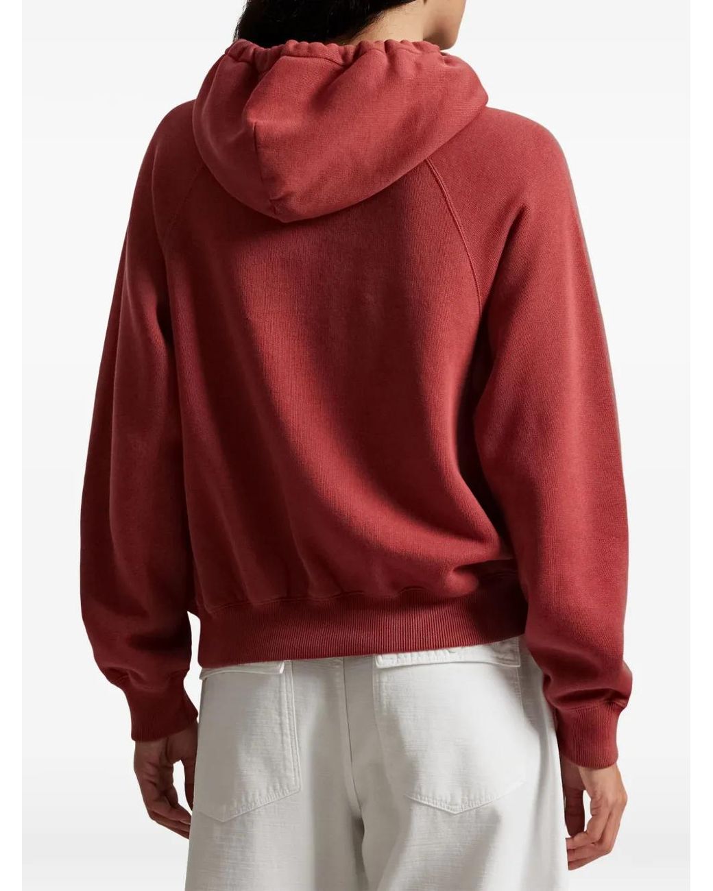 Polo Ralph Lauren Red Logo-Detail Hoodie