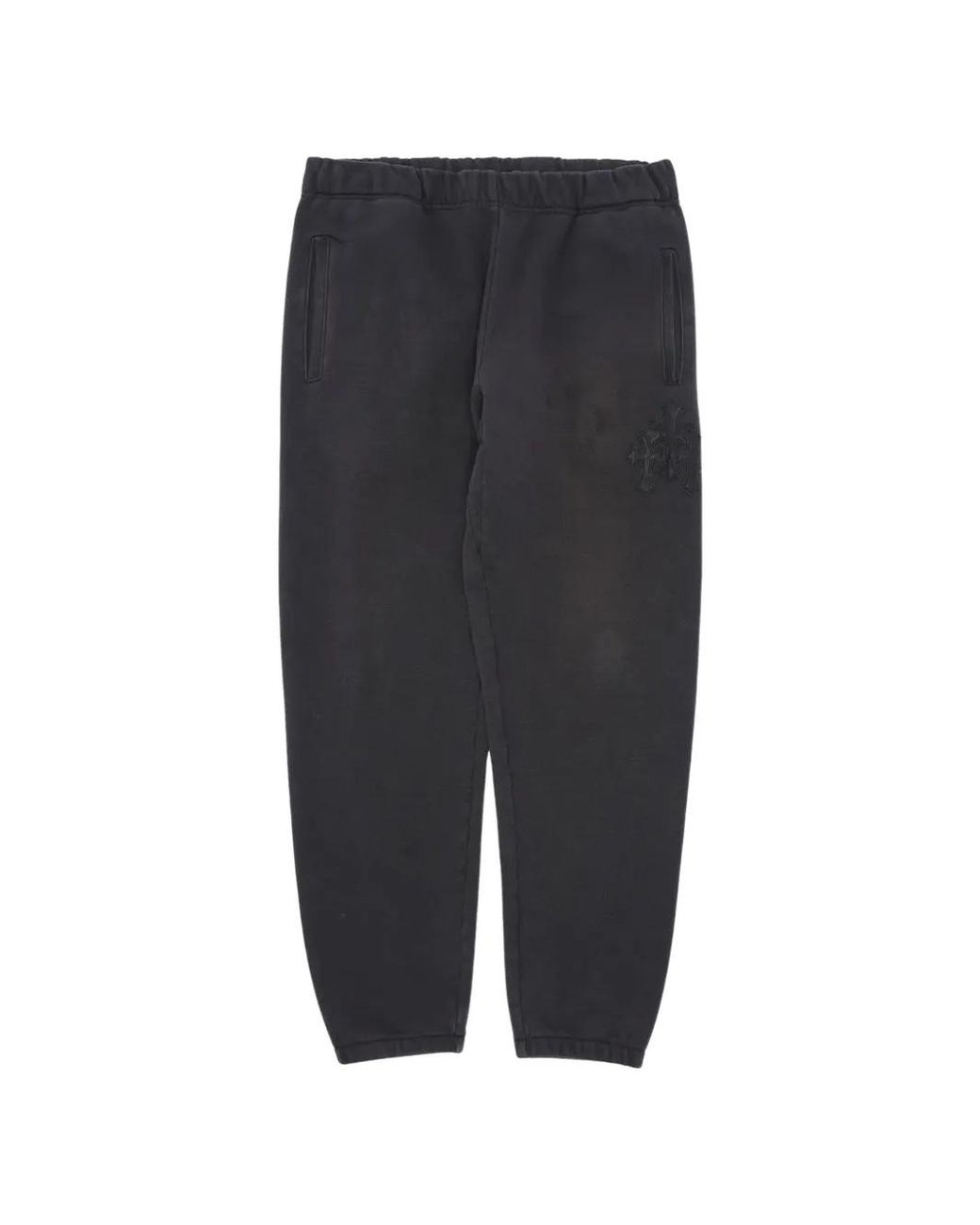 Chrome Hearts Black Cross Patch Track Pants for men
