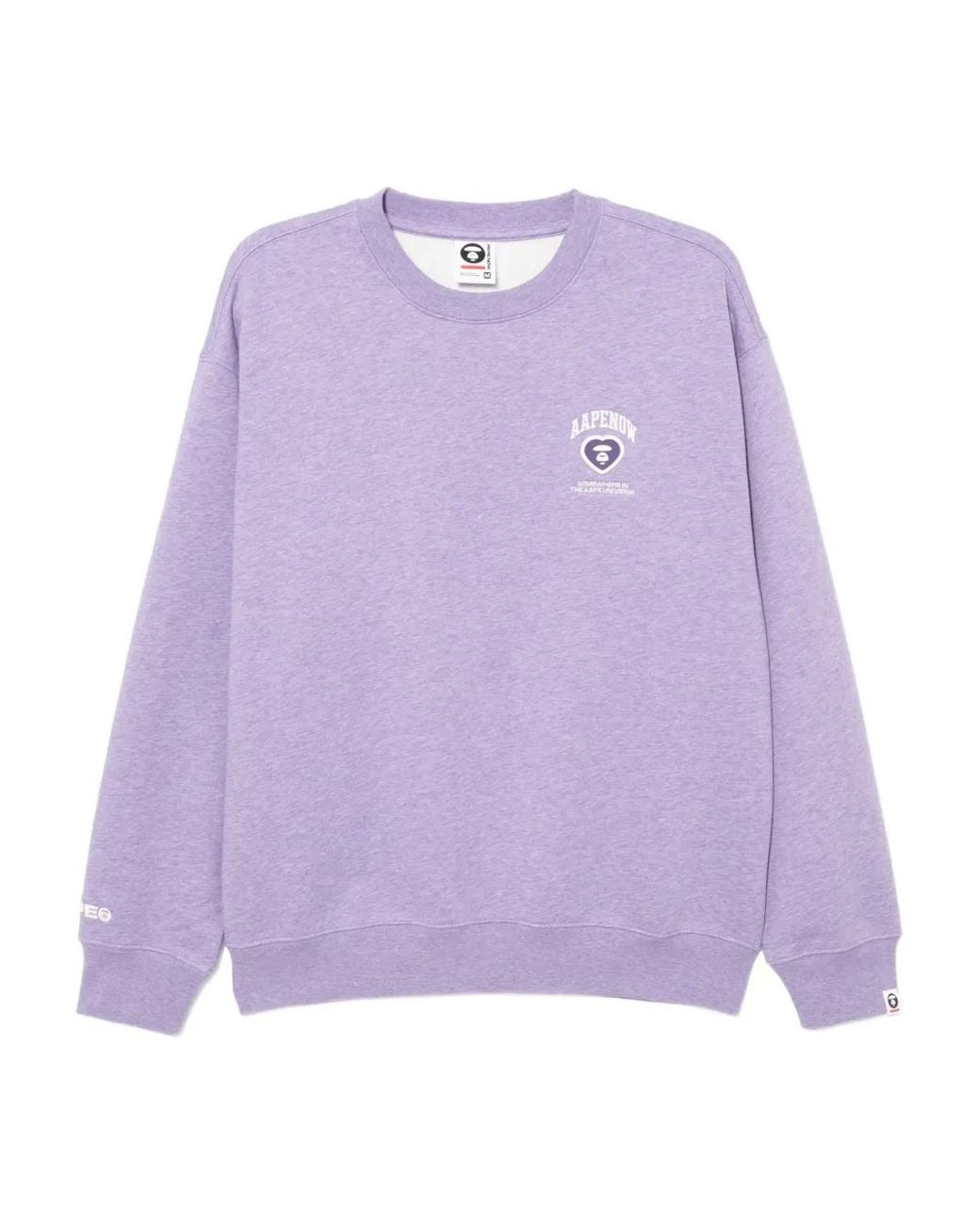 Sweat À Patch Logo Aape By A Bathing Ape pour homme en coloris Purple