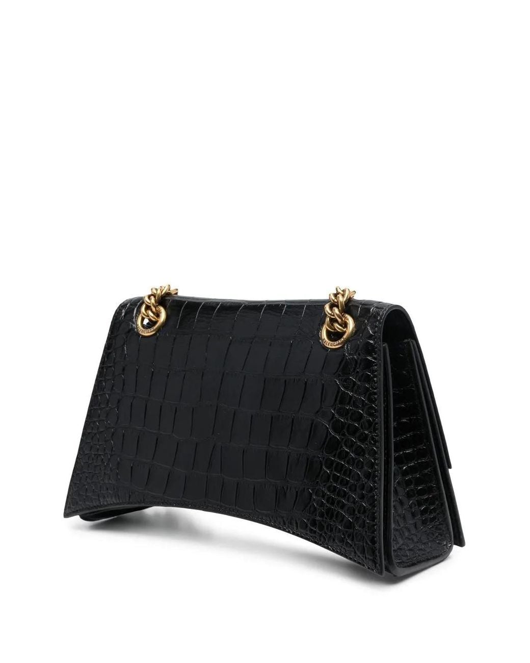 Balenciaga Black Crush Chain Small Leather Shoulder Bag