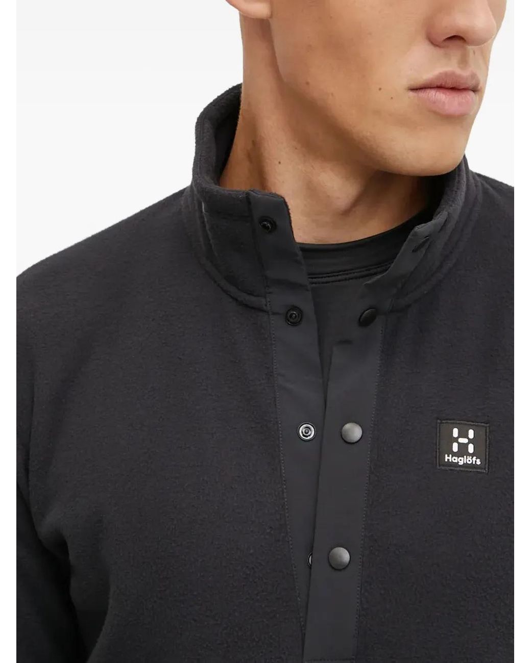 Sudadera Mora Con Medio Botón Haglöfs de hombre de color Gray