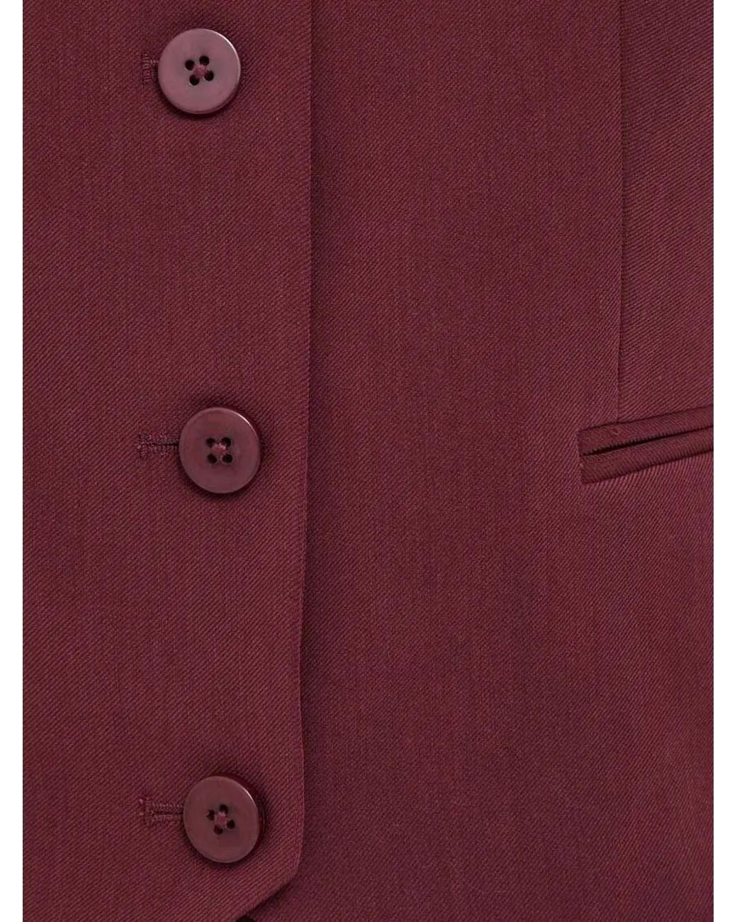 DKNY Red V-Neck Button-Up Waistcoat