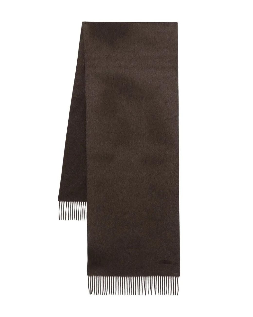 Zegna Brown Cashmere Scarf for men