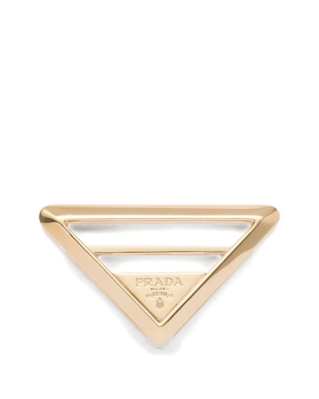 Prada Natural Metal Scarf Ring