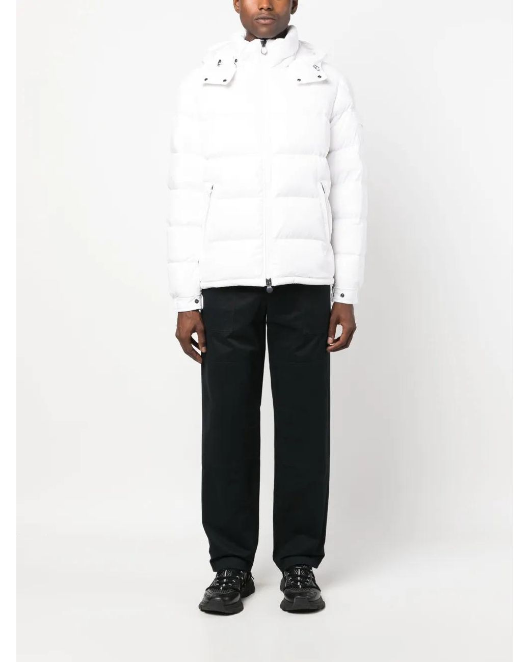 Moncler White Maya Short Down Jacket For Men for men