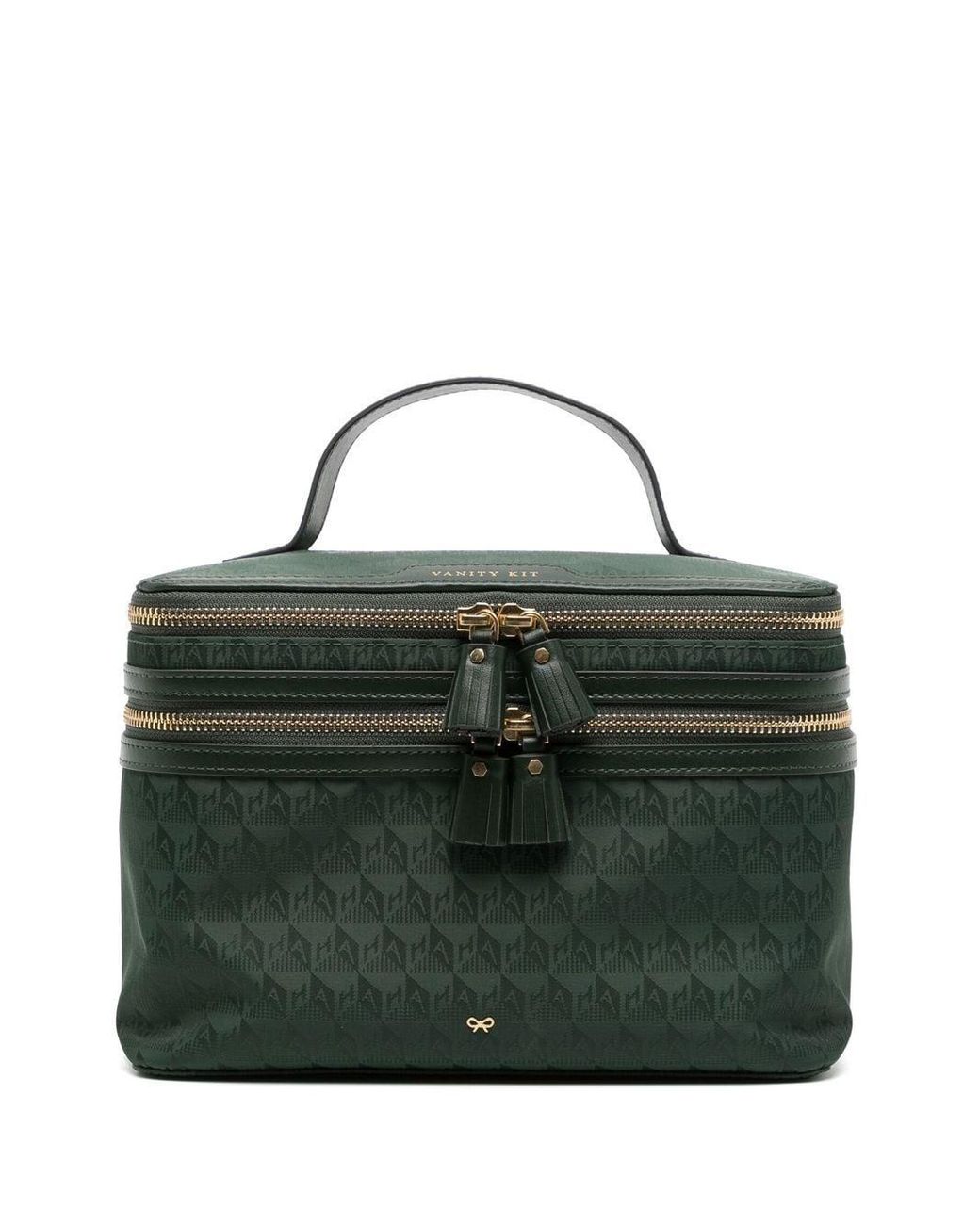 Anya Hindmarch Vanity Kit Jacquard Make Up Bag in Green Lyst