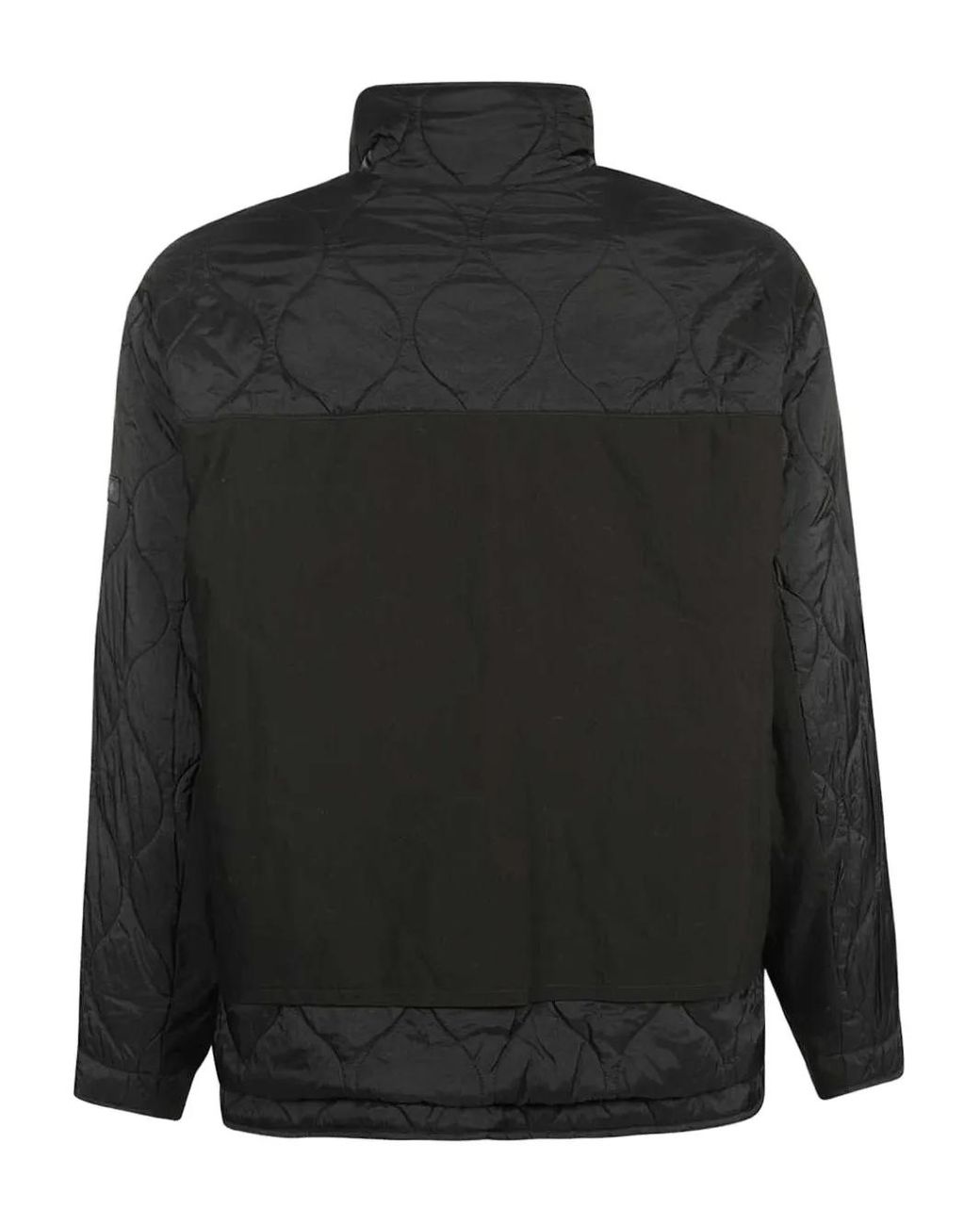 Tatras Black Quilted Panelled Jacket for men