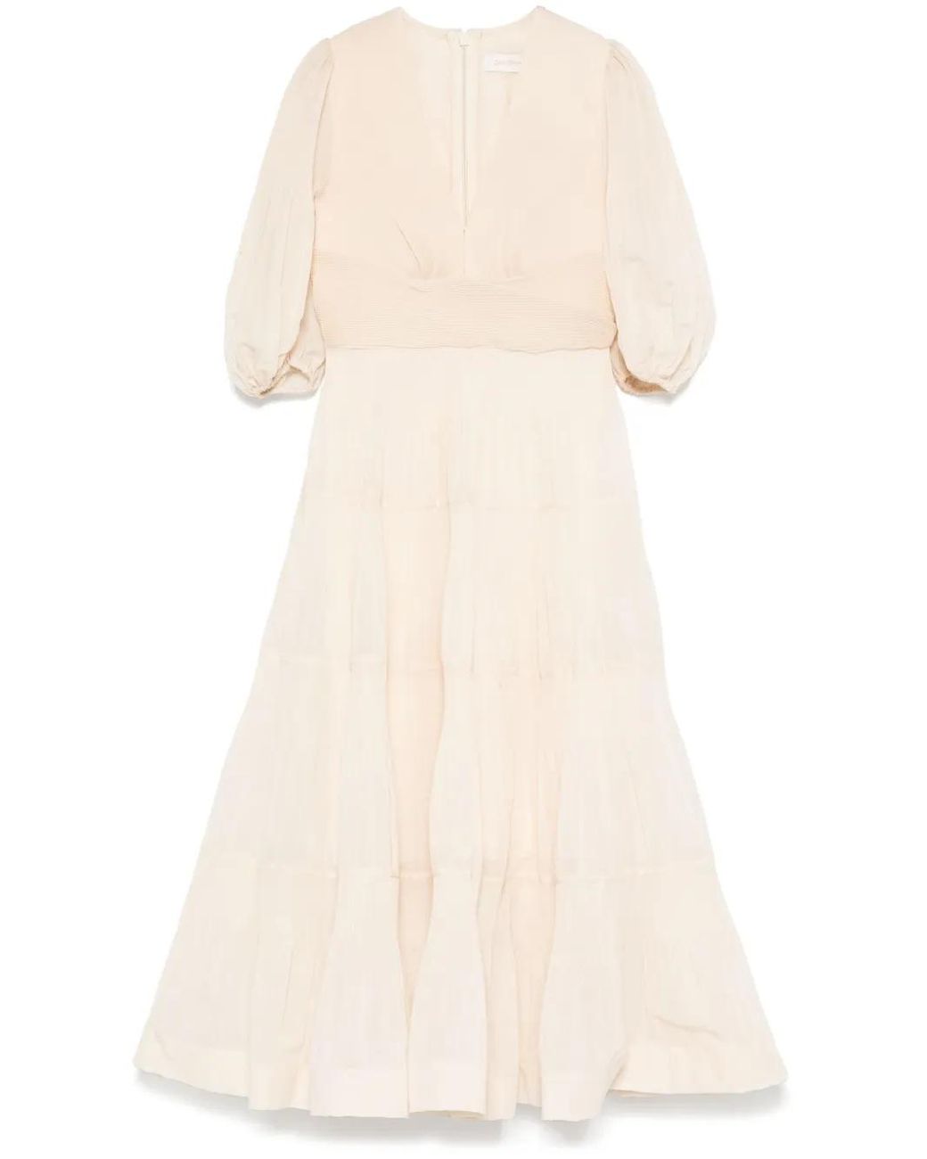 Zimmermann プリーツ ドレス ナチュラル | Lyst Zimmermann プリーツ ドレス ナチュラル | Lyst