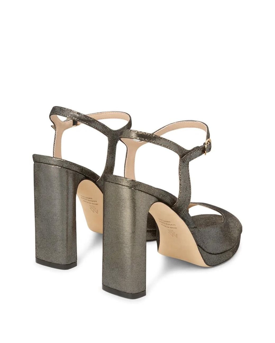 Stuart Weitzman Metallic Babette Heeled Sandals