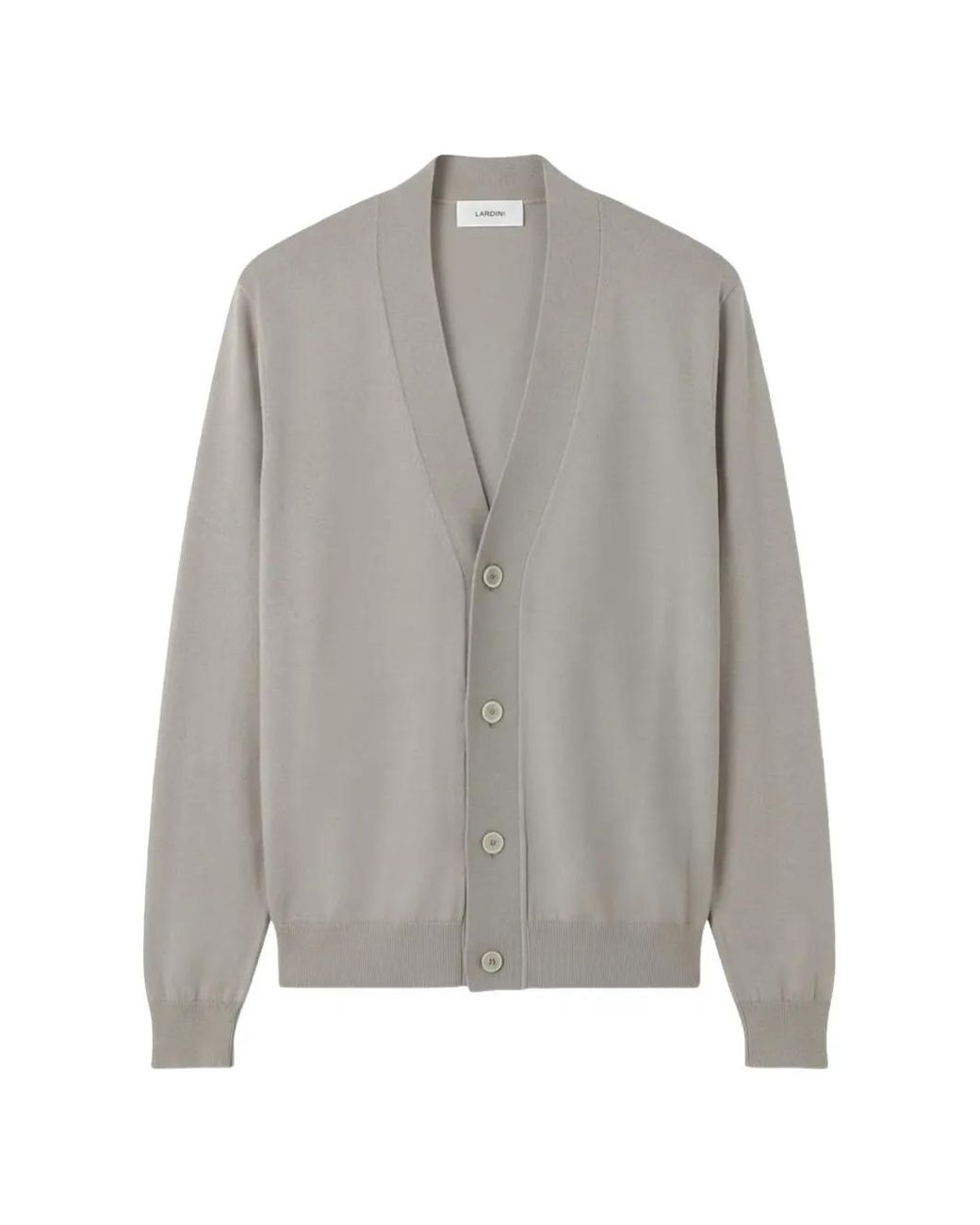 Lardini Gray Button-Up Cardigan for men