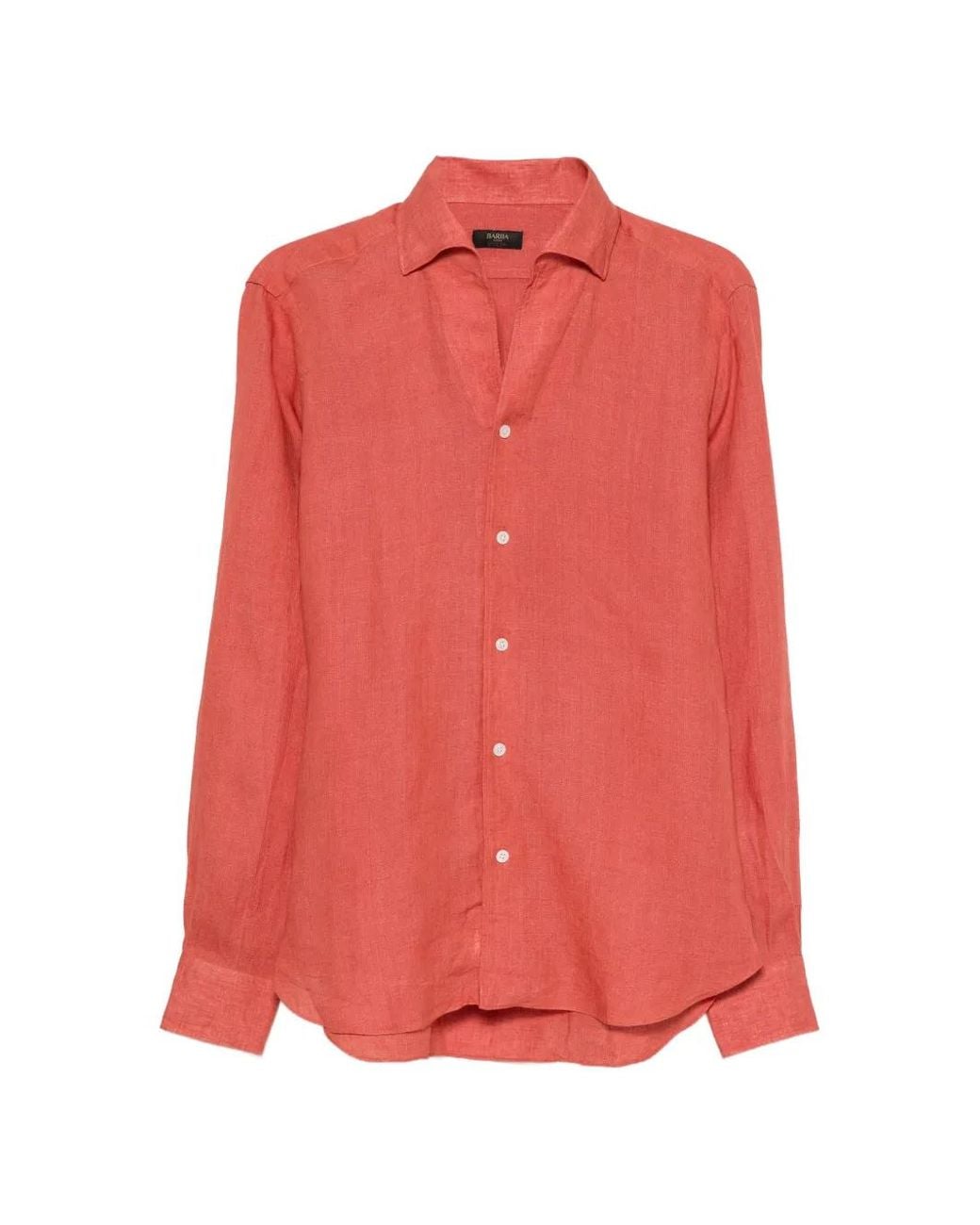 Barba Napoli Red Culto Long-Sleeves Shirt for men