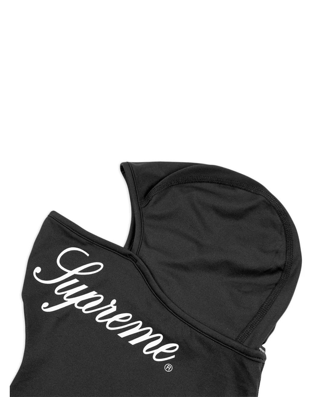 Supreme Black Script Logo-Print Balaclava