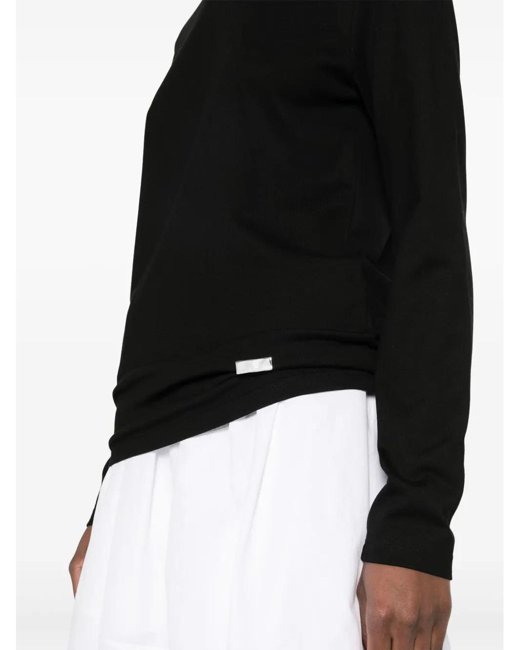 Jil Sander Black Logo Cotton T-shirt