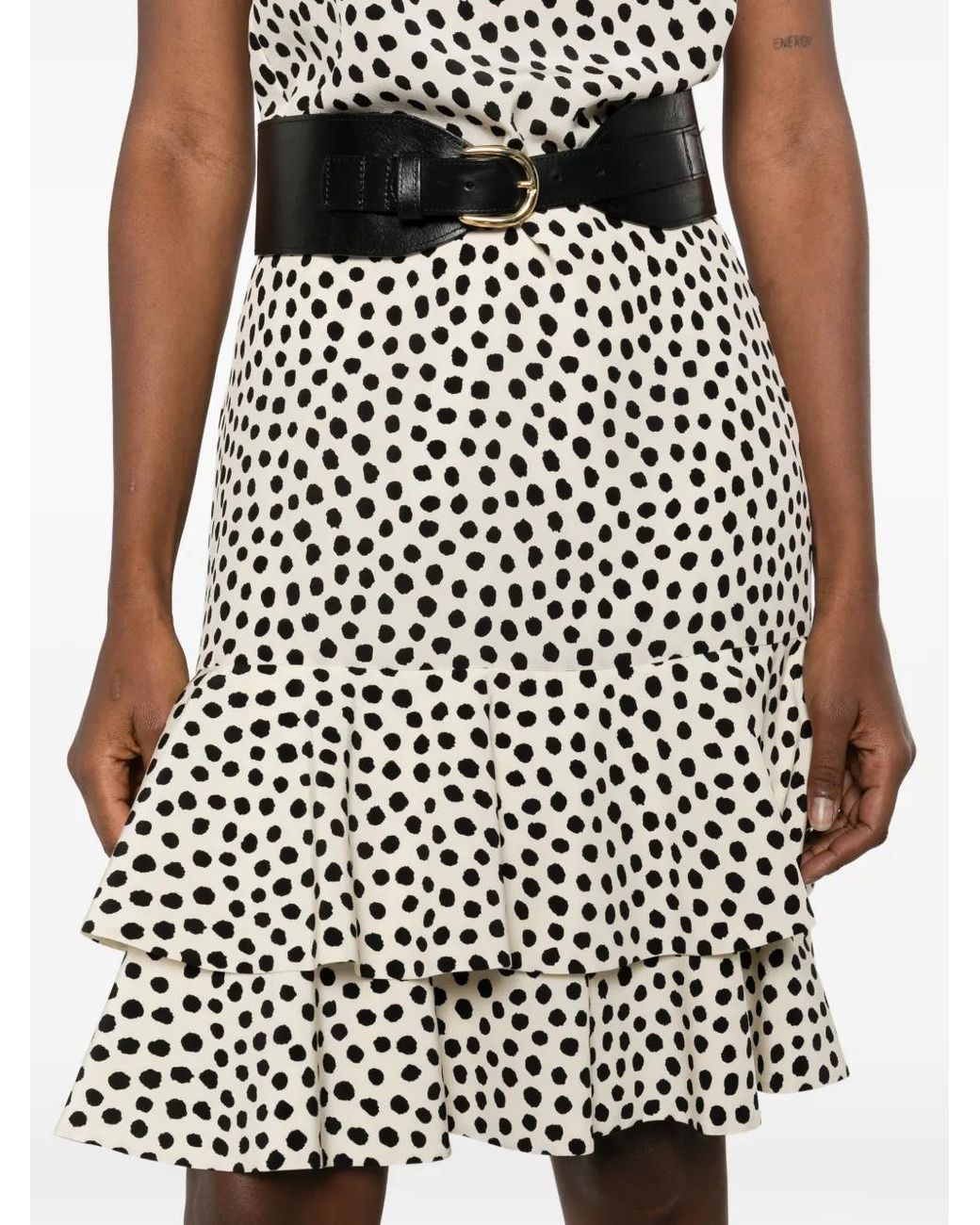 Chloé Black Polka Skirt