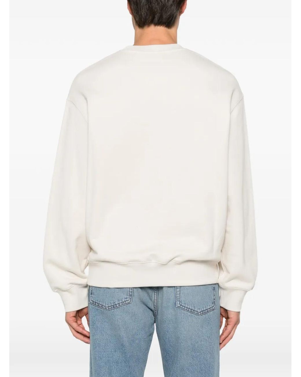 Sweat À Patch Logo Maison Kitsuné pour homme en coloris White