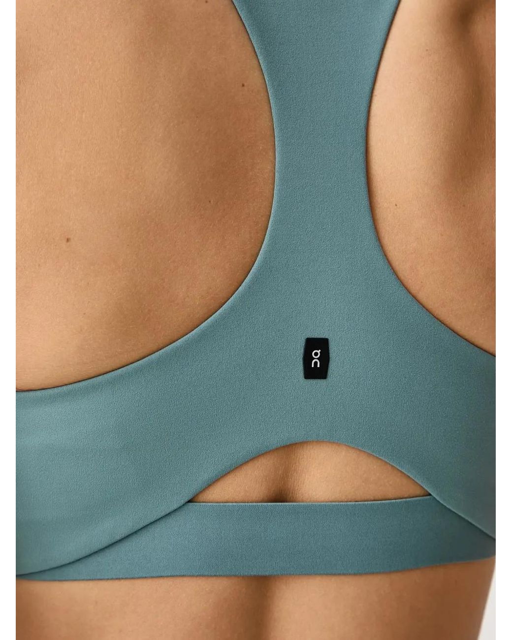 On Shoes Blue Racerback Sports Bra