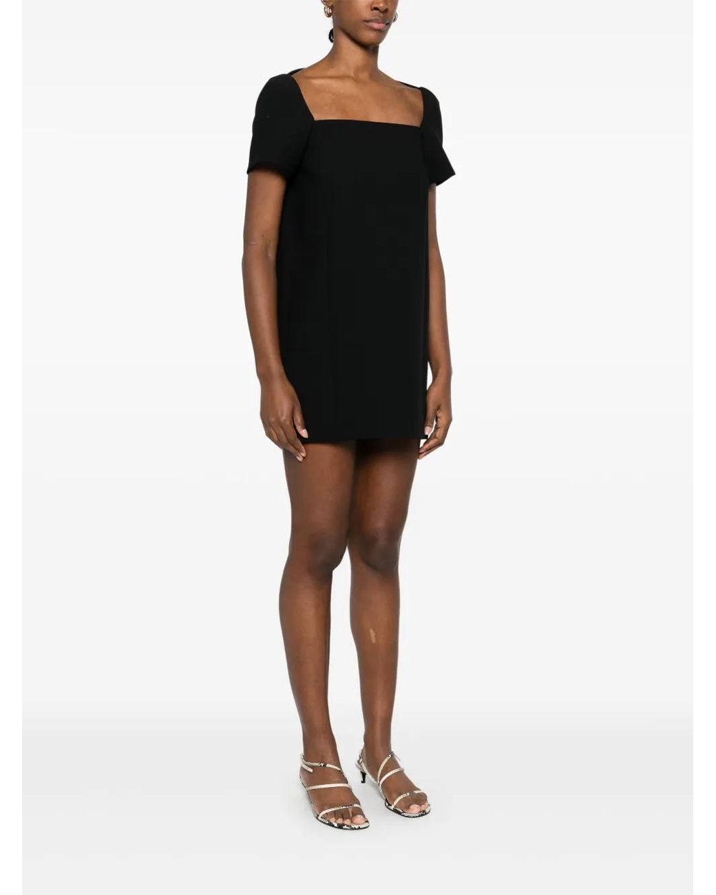 Khaite Black Chic Mini Dress For