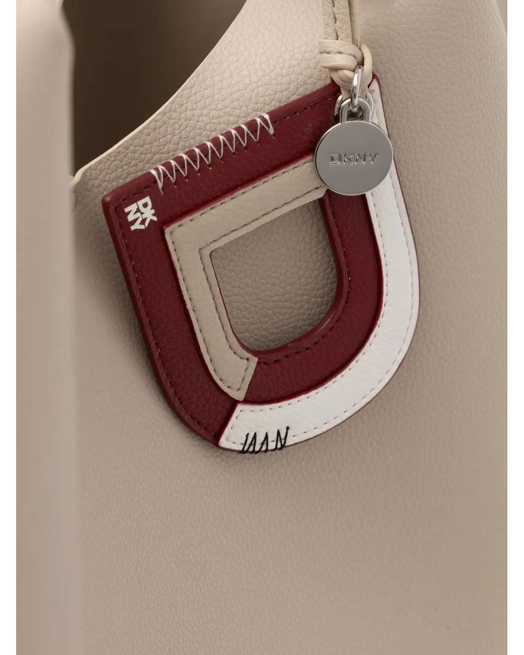 DKNY Natural Paula Logo-Plaque Tote Bag
