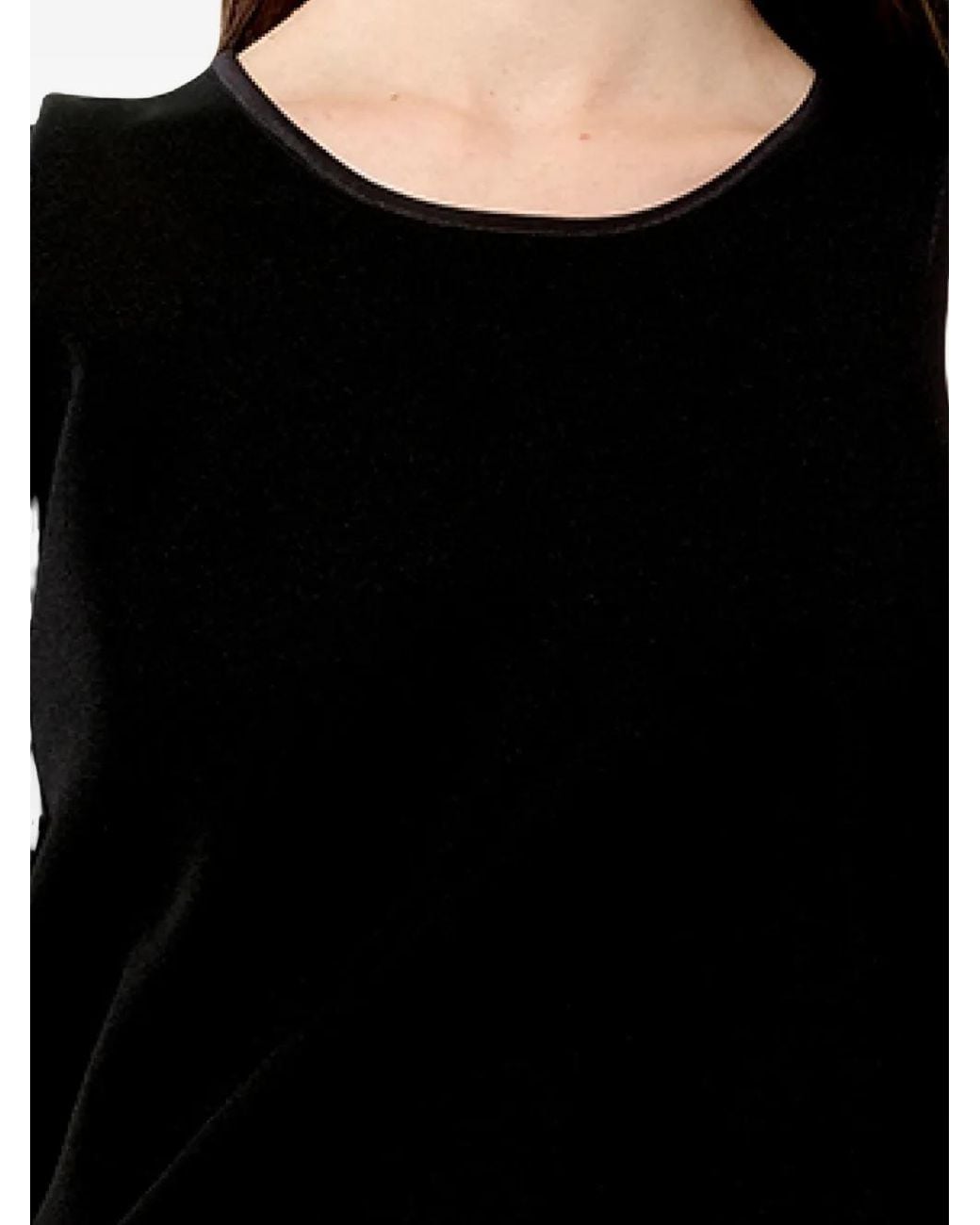 Balenciaga Black Draped Sleeveless Top