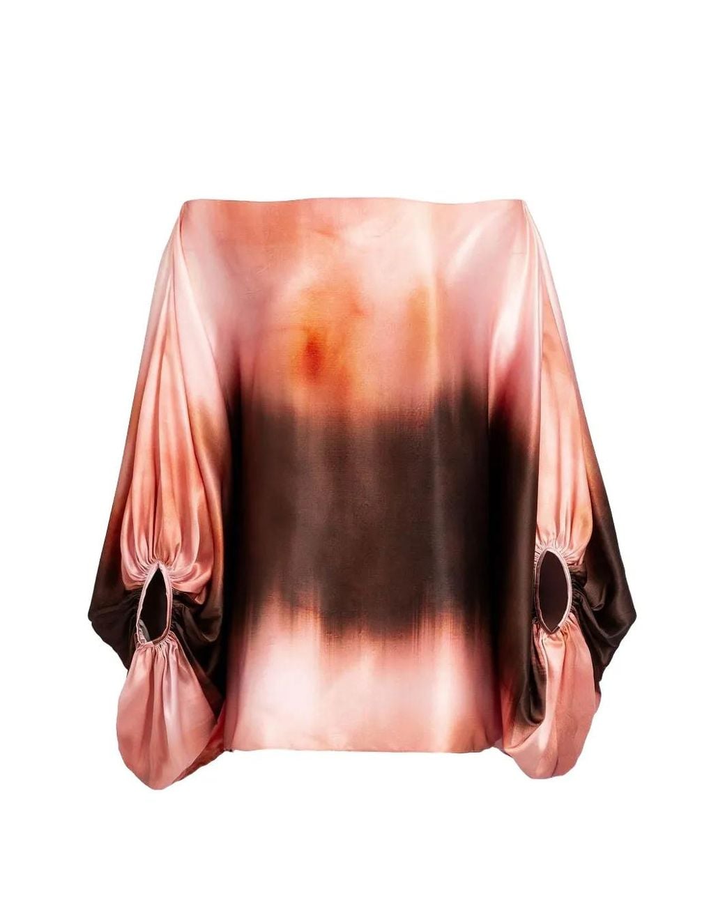 Silvia Tcherassi Pink Bellagio Off-Shoulder Blouse