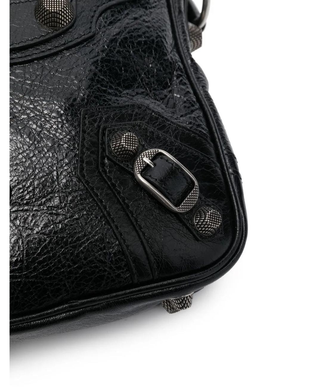 Balenciaga Black Le Cagole Leather Crossbody Bag for men