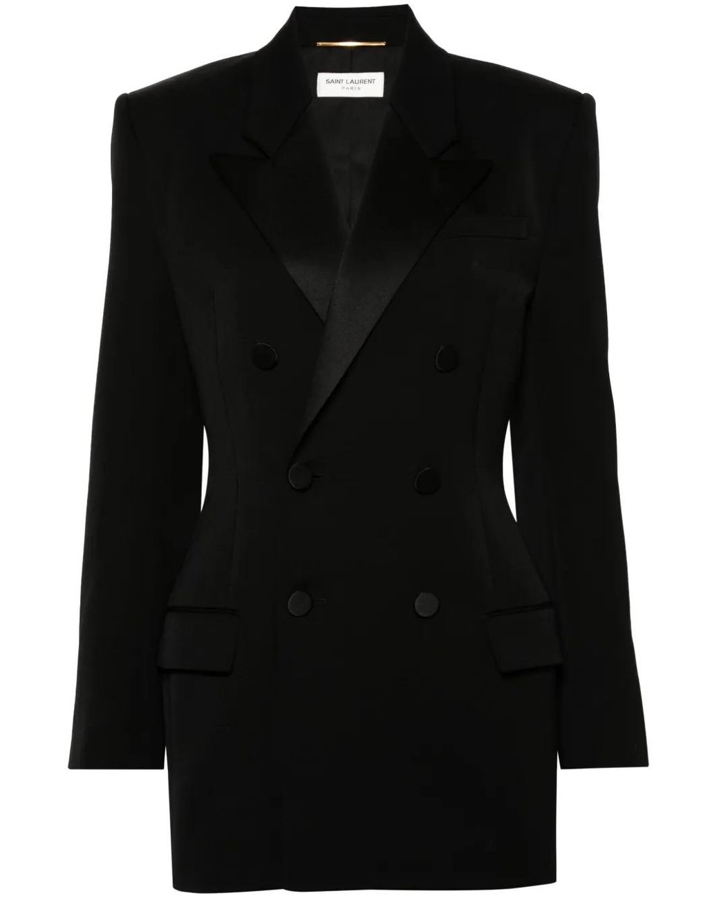 Saint Laurent Wollen Blazer in het Black