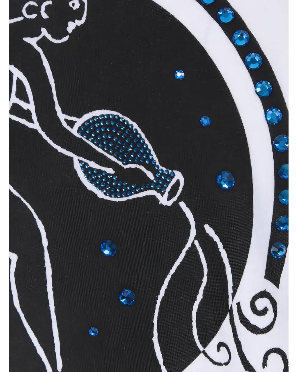 Swarovski Blue X 10 Corso Como Crystal-Embellished T-Shirt