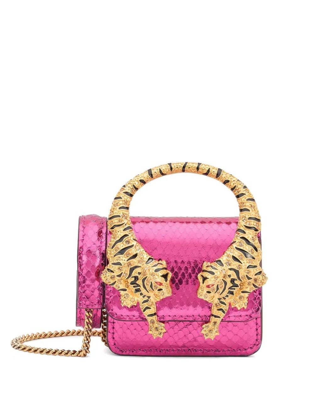 Borsa Tote Roar di Roberto Cavalli in Pink