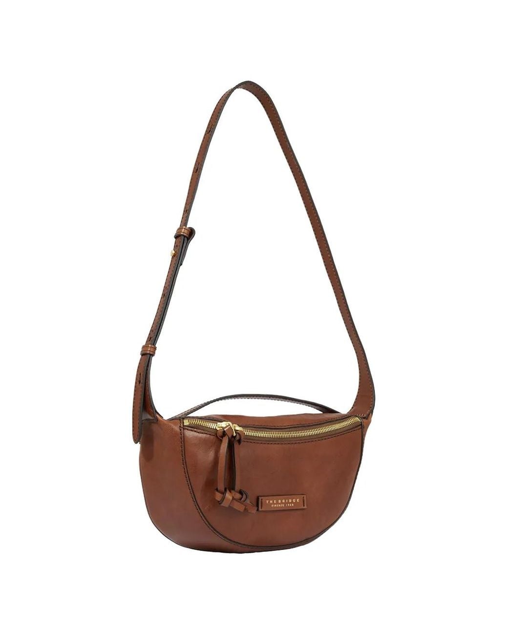 The Bridge White Leather Crossbody Bag