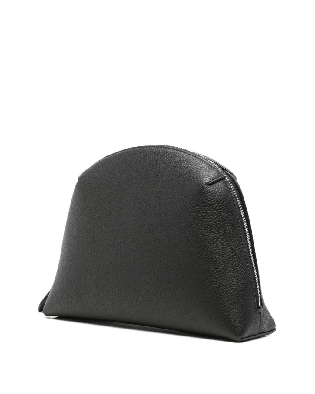 Totême Black Medium Grained-Leather Day Pouch