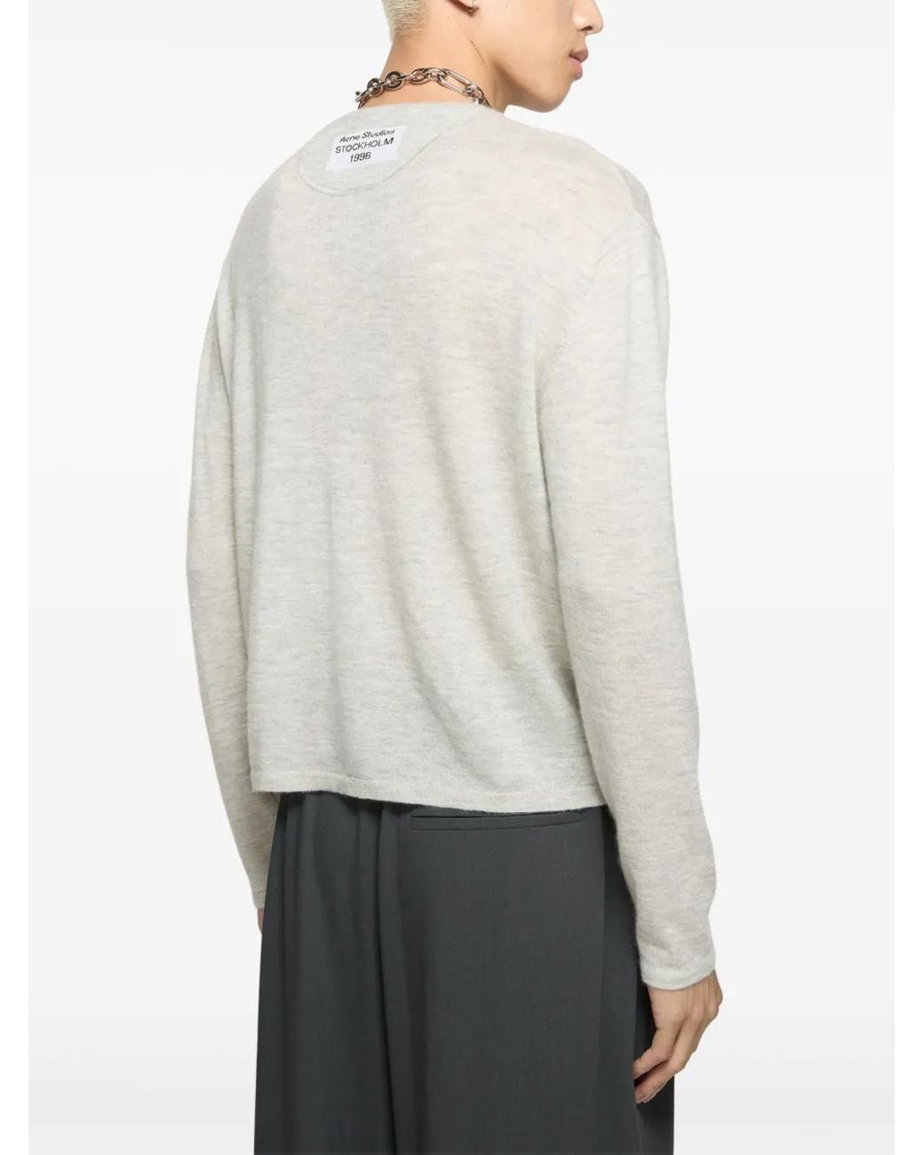 Acne Pullover Mit Taschendetail in White für Herren