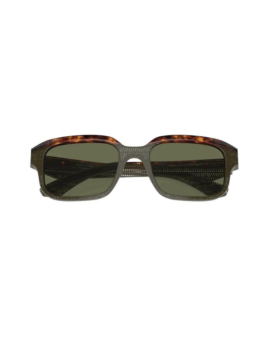 Alain Mikli Green Graphic-Print Rectangle-Frame Sunglasses