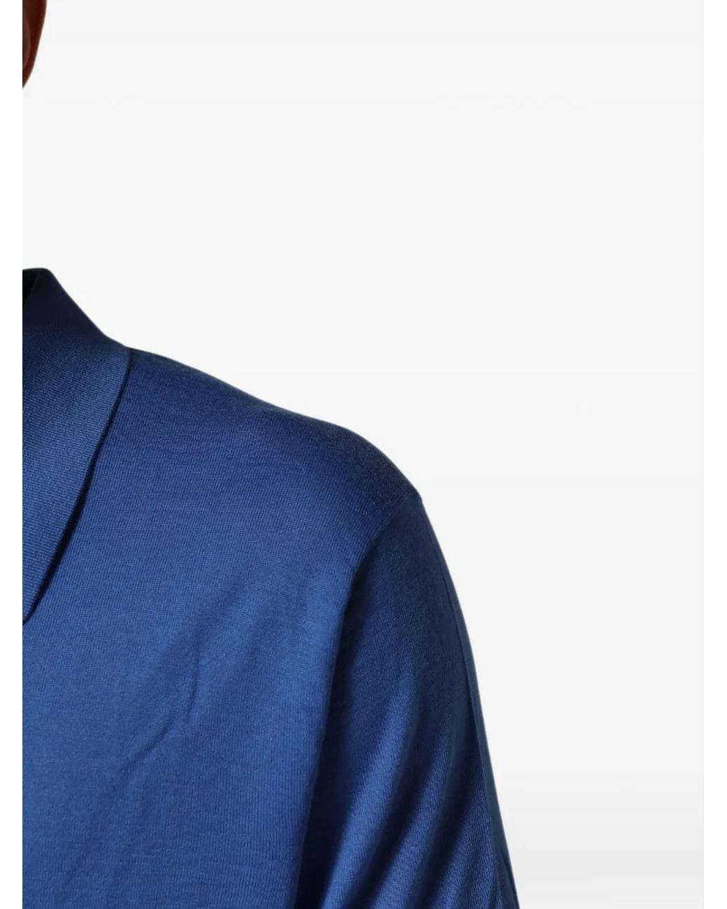 Dolce & Gabbana Blue Cashmere Polo T-Shirt for men