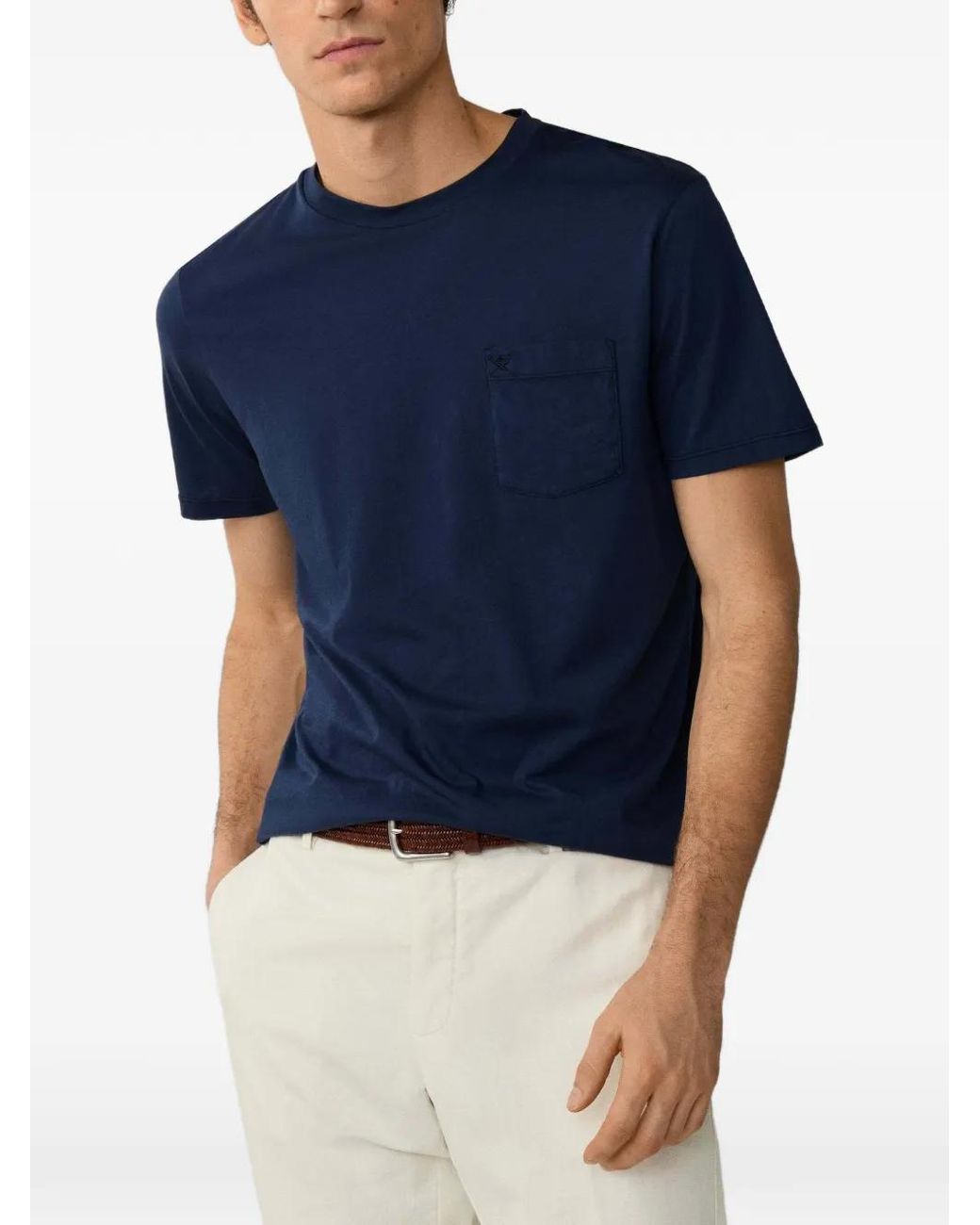 Camiseta Con Bolsillo Hackett de hombre de color Blue