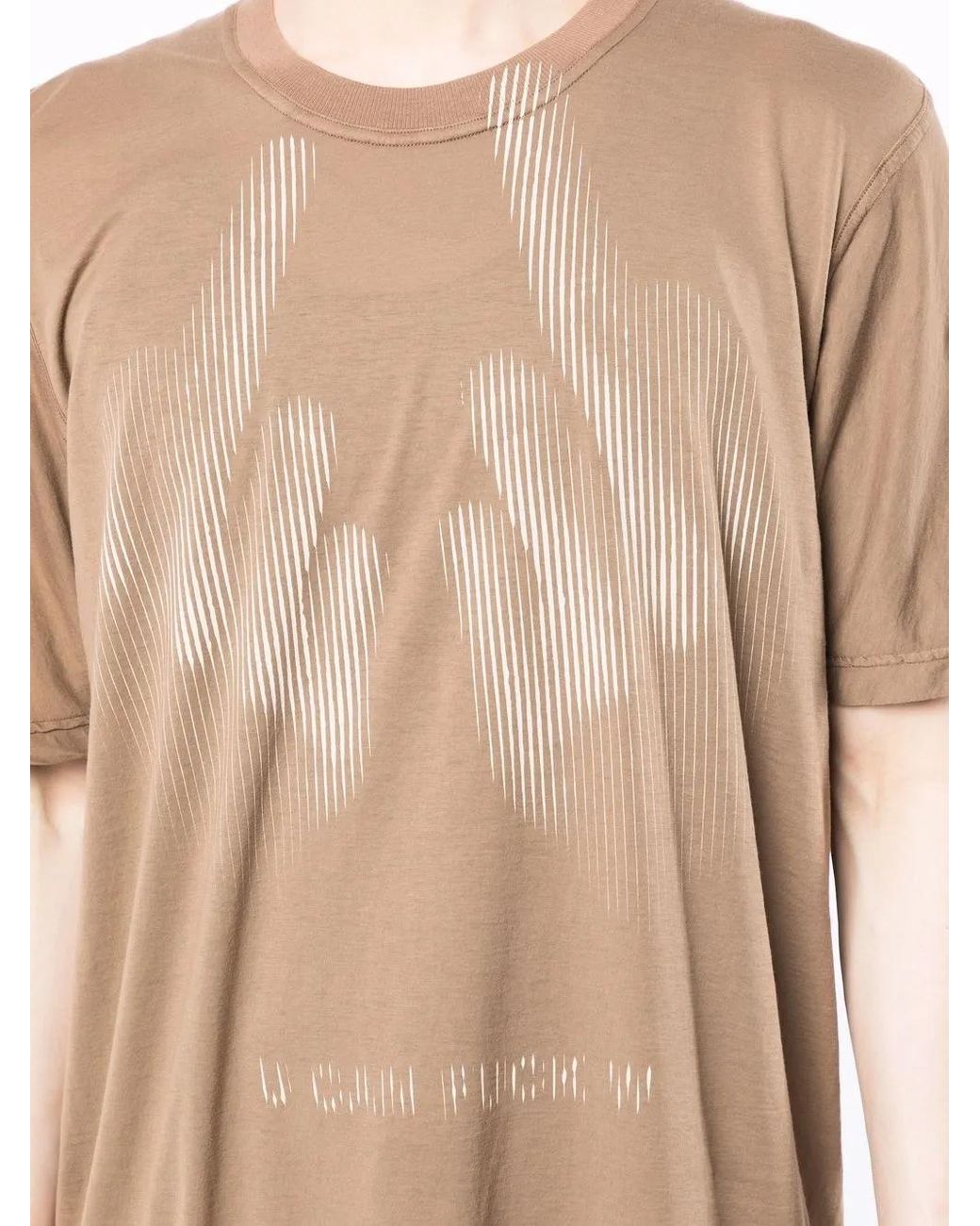 Boris Bidjan Saberi Brown Graphic-Print T-Shirt for men