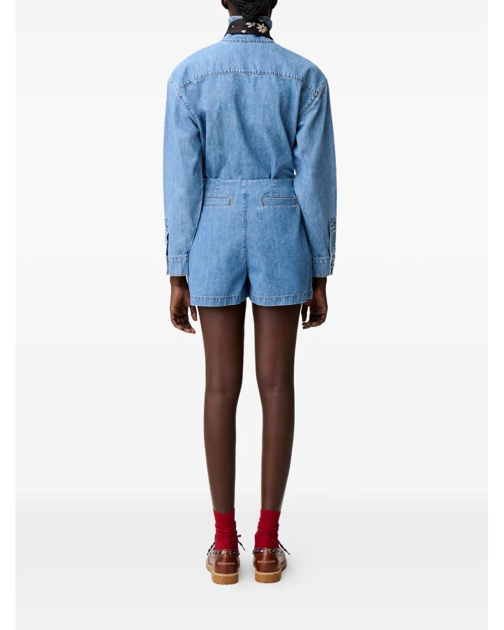 Claudie Pierlot Blue Denim Skirt