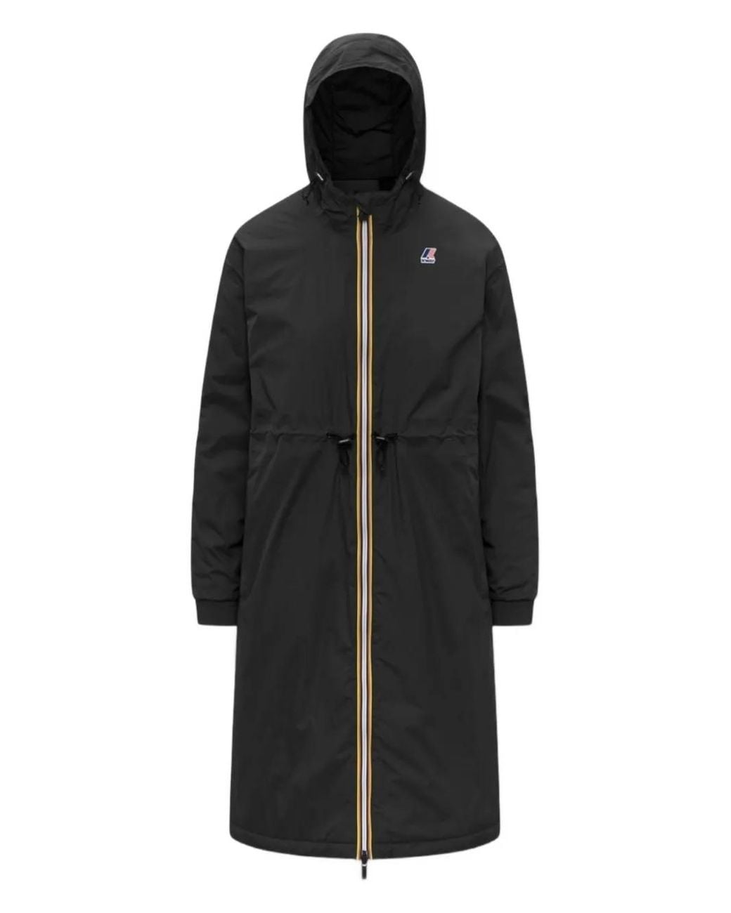 K-Way Black Delia Hooded Coat