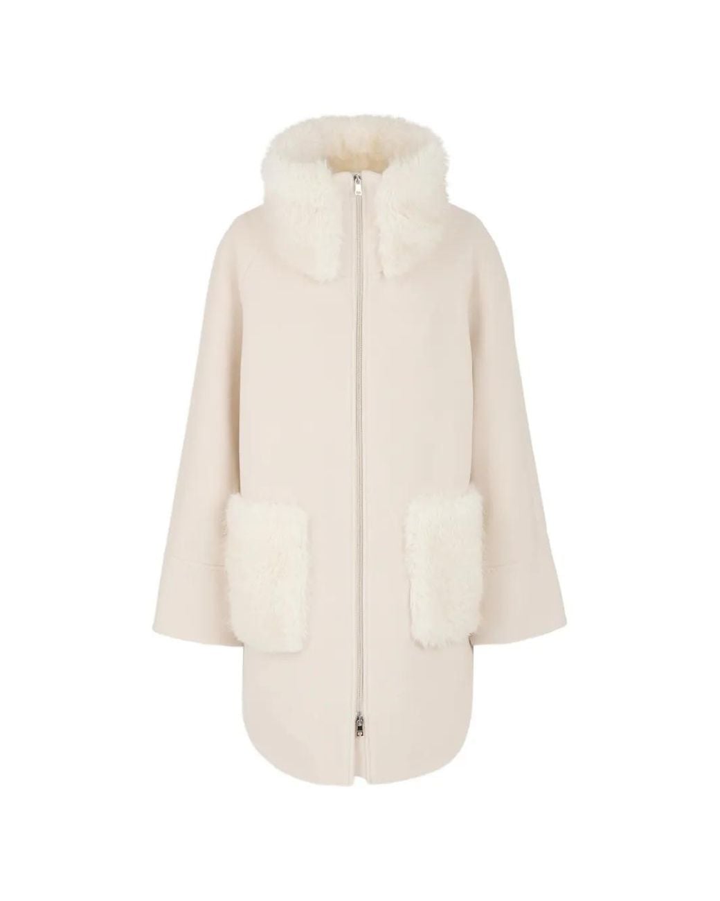 Marc Cain White Trim Coat