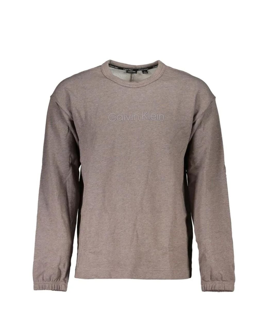 Calvin Klein Brown Sweat À Logo Brodé for men