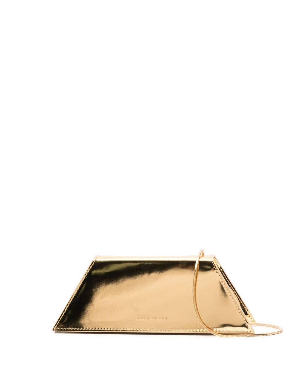 AMINA MUADDI Superamini Yigit Mirrored-effect Clutch in Natural | Lyst