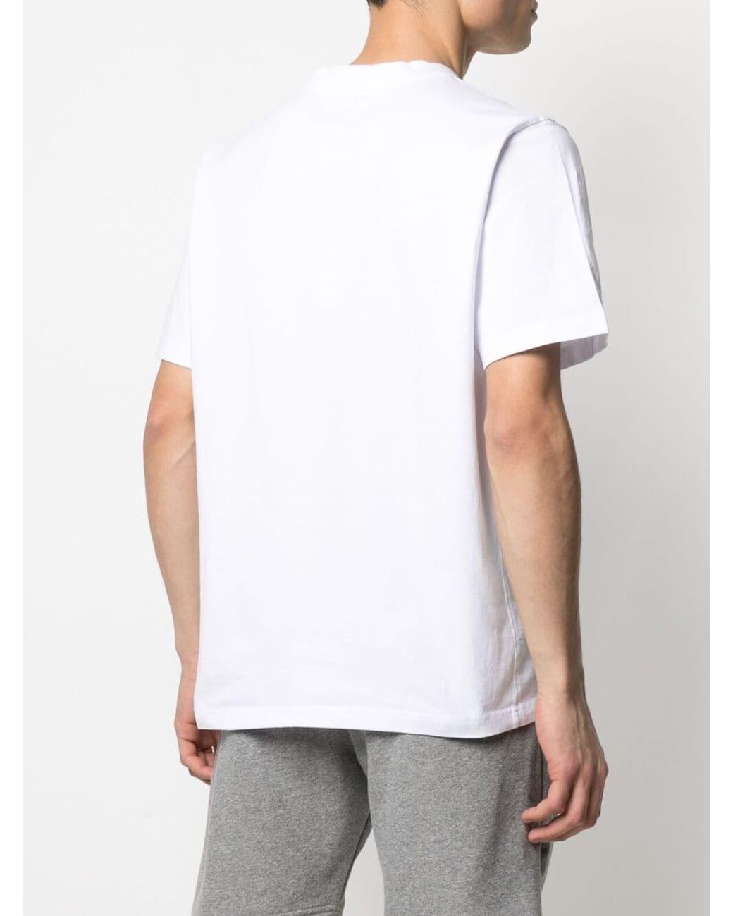 Stussy Baumwolle T-Shirt mit Logo-Stickerei in Weiß für Herren - Lyst