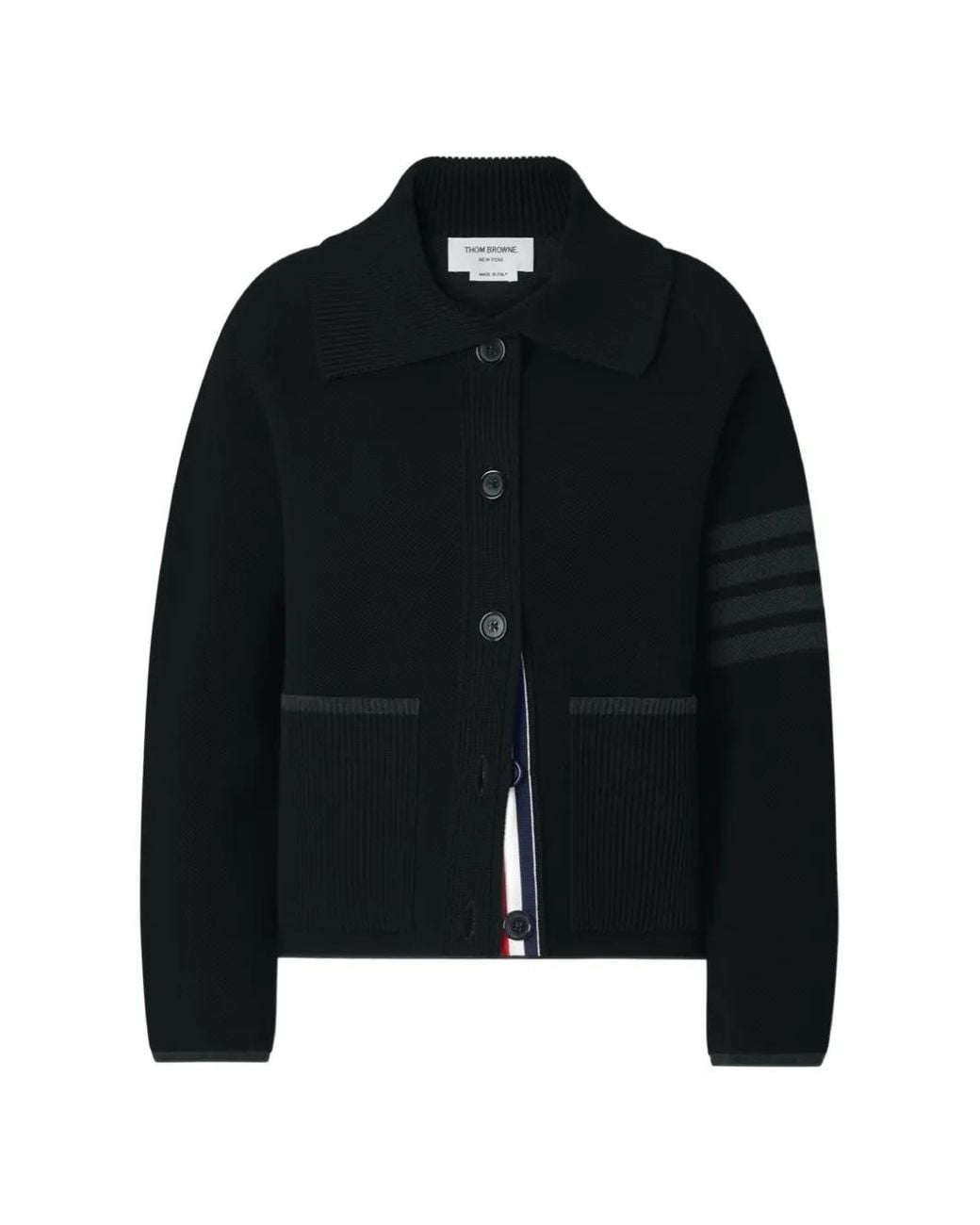 Thom Browne Black Patch-Pocket Jacket