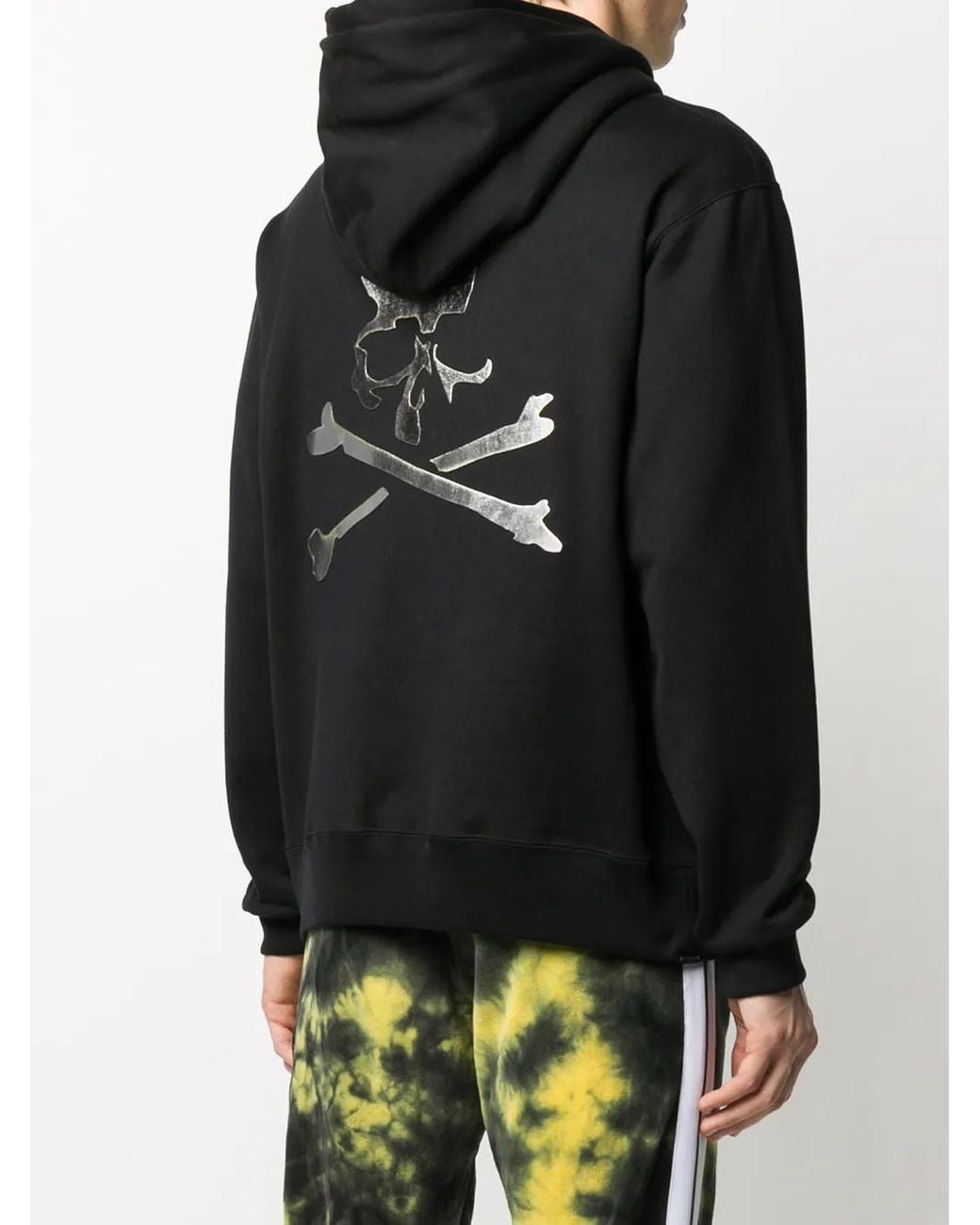 MASTERMIND WORLD Black Logo Plaque Hoodie for men